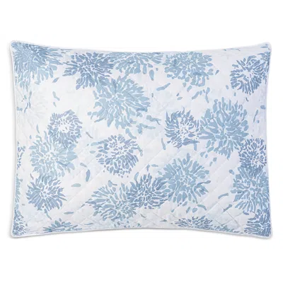 Matouk Chrysanthemum Quilted Sham, King In Blue