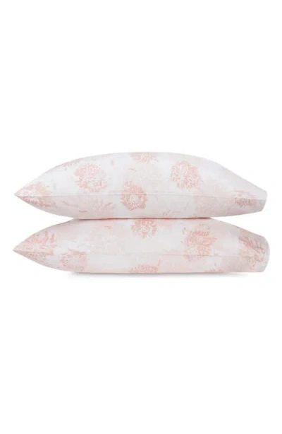 Matouk Chrysanthemum Set Of 2 500 Thread Count Pillowcases In Pink
