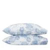 Matouk Chrysanthemum Standard Pillowcase, Pair In Blue