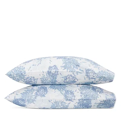 Matouk Chrysanthemum Standard Pillowcase, Pair In Blue