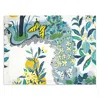 Matouk Citrus Garden Placemats, Set Of 4 In Pool