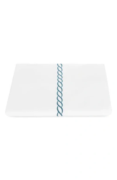 Matouk Classic Chain Cotton Percale Duvet Cover