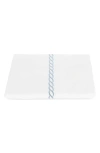 Matouk Classic Chain Cotton Percale Duvet Cover In Blue