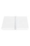 Matouk Classic Chain Cotton Percale Duvet Cover In Silver