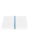 Matouk Classic Chain Cotton Percale Duvet Cover In Blue