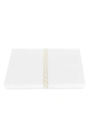 Matouk Classic Chain Cotton Percale Duvet Cover
