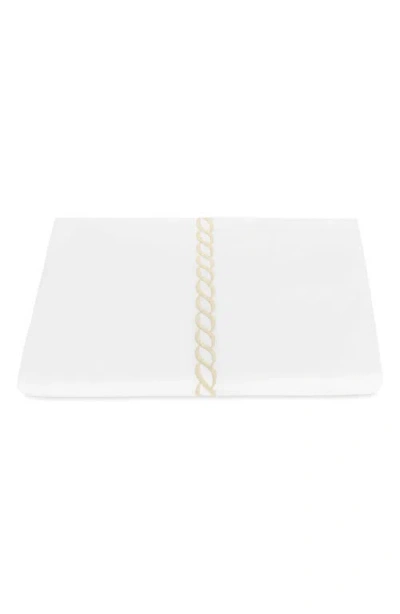 Matouk Classic Chain Cotton Percale Duvet Cover