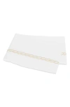 Matouk Classic Chain Cotton Percale Flat Sheet In White