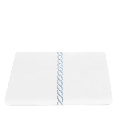 Matouk Classic Chain Duvet Cover, Full Queen In White