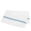 Matouk Classic Chain Flat Sheet, Full Queen In Blue