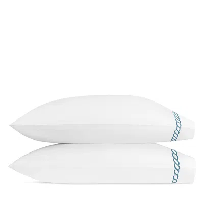 Matouk Classic Chain King Pillow Case, Pair In White