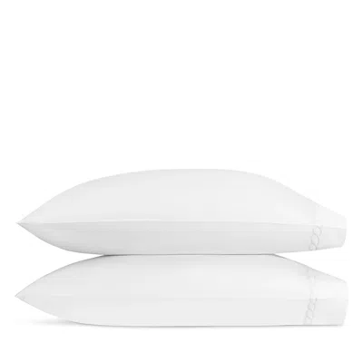 Matouk Classic Chain King Pillow Case, Pair In White