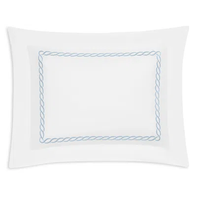 Matouk Classic Chain King Sham In Blue