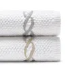 Matouk Classic Chain Milagro Bath Rug - Exclusive In White/pearl Gray