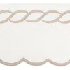 Matouk Classic Chain Scallop Duvet Cover In Dune
