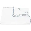 Matouk Classic Chain Scallop Duvet Cover In Hazy Blue