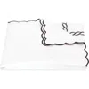 Matouk Classic Chain Scallop Duvet Cover In Mocha