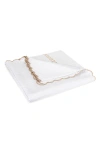 Matouk Classic Chain Scallop Matelasse Full/queen Coverlet In Dune