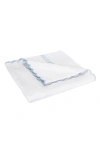 Matouk Classic Chain Scallop Matelassé Coverlet In Light Blue