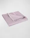 Matouk Classic Chain Scallop Matelasse Full/queen Coverlet In Purple