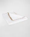 Matouk Classic Chain Scallop Matelasse King Coverlet In White