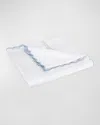 Matouk Classic Chain Scallop Matelasse King Coverlet In Light Blue