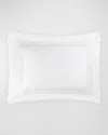 Matouk Classic Chain Scallop Matelasse Standard Sham In White