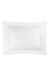 Matouk Classic Chain Scallop Matelasse Standard Sham In White