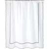 Matouk Classic Chain Scallop Shower Curtain In Black