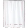 Matouk Classic Chain Scallop Shower Curtain In Red