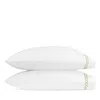 Matouk Classic Chain Standard Pillow Case, Pair In White