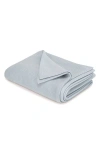 Matouk Costa Mesa Cotton Knit Blanket In Blue