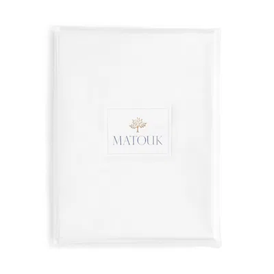 Matouk Cotton Sateen Boudoir Pillow Protector In White