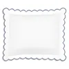 Matouk Dakota Percale Boudoir Sham In Blue