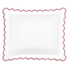Matouk Dakota Percale Boudoir Sham In Red