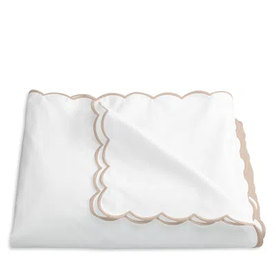 Matouk Dakota Percale Duvet Cover, Full/queen In Champagne