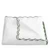 Matouk Dakota Percale Duvet Cover, King In Green