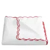 Matouk Dakota Percale Duvet Cover, King In Red