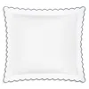 Matouk Dakota Percale Euro Sham In Blue