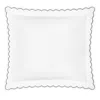 Matouk Dakota Percale Euro Sham In Deep Lilac