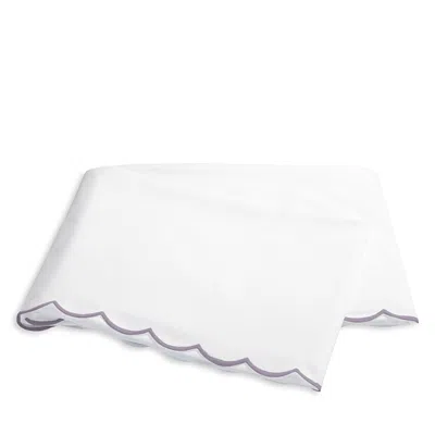 Matouk Dakota Percale Flat Sheet, King In Purple