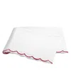 Matouk Dakota Percale Flat Sheet, King In Red