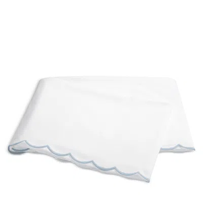 Matouk Dakota Percale Flat Sheet, King In White