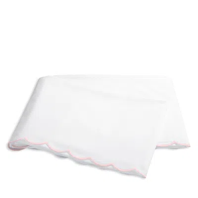 Matouk Dakota Percale Flat Sheet, Twin In Pink