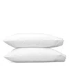 Matouk Dakota Percale King Pillowcase, Set Of 2 In White