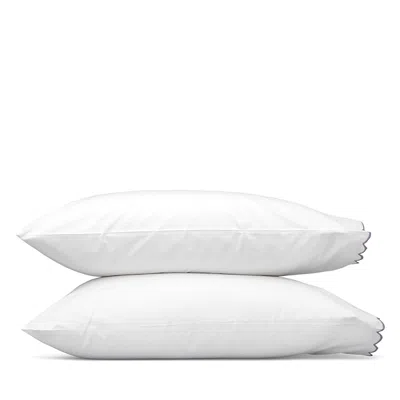 Matouk Dakota Percale King Pillowcase, Set Of 2 In White