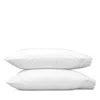 Matouk Dakota Percale King Pillowcase, Set Of 2 In White
