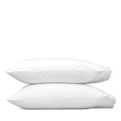 Matouk Dakota Percale King Pillowcase, Set Of 2 In White