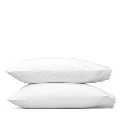 Matouk Dakota Percale King Pillowcase, Set Of 2 In White