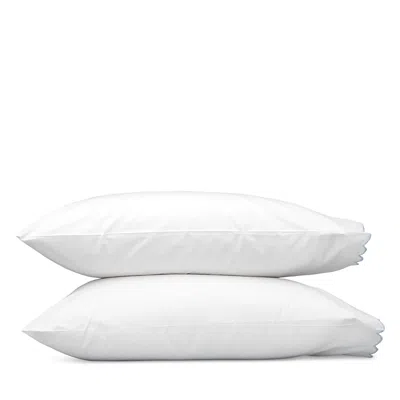 Matouk Dakota Percale Standard Pillowcase, Set Of 2 In Light Blue